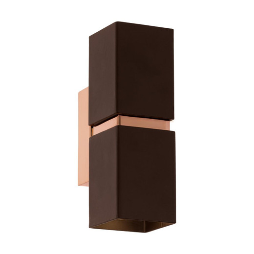 Eglo Lighting Passa Brown and Copper Up/Down Wall Light