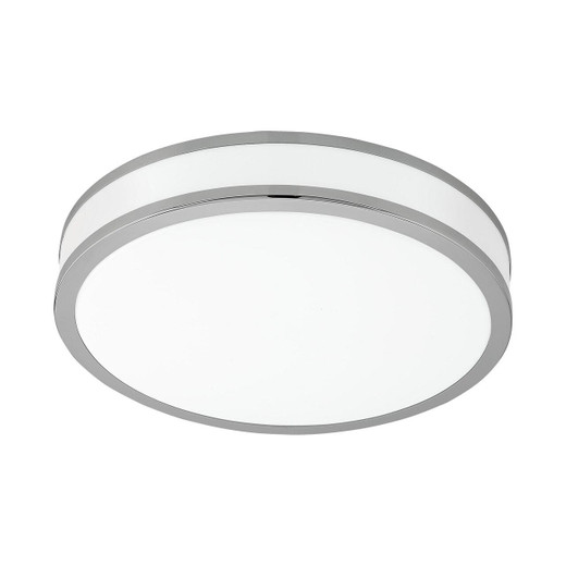 Eglo Lighting Palermo 410 White with White and Chrome Shade Wall and Ceiling Light