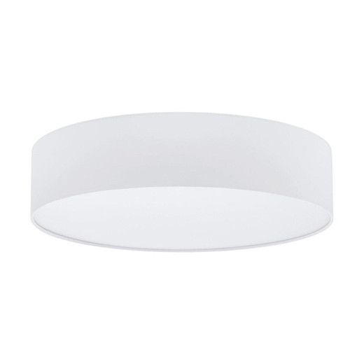 Eglo Lighting Pasteri 570 3 Light White with White Fabric Shade Ceiling Light