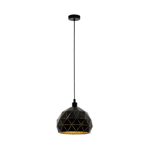 Eglo Lighting Roccaforte 400 Black and Gold Pendant Light