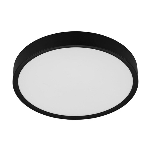 Eglo Lighting Musurita 440 Black with White Shade Ceiling Light