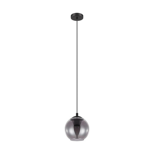 Eglo Lighting Ariscani Black with Black Transparent Glass Pendant Light