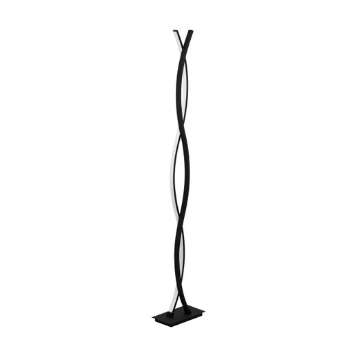 Eglo Lighting Lasana 2 Light Black with White Shade Floor Lamp