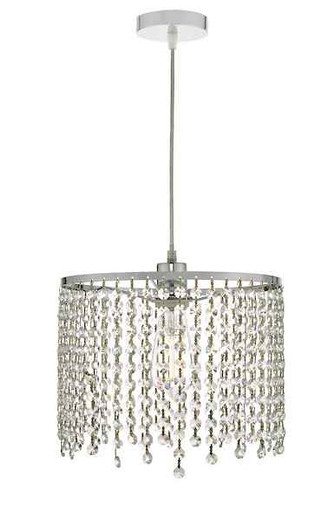 Yiannis Clear Crystal Easy Fit Pendant Light