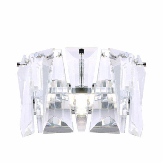 Maytoni Puntes Chrome and Glass Crystal Wall Light