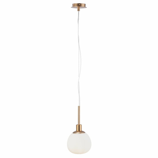 Maytoni Erich Brass with Opal Glass Pendant Light