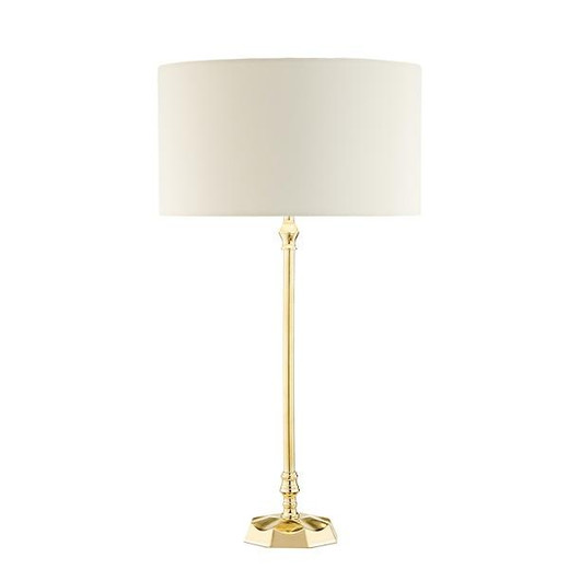 Dar Lighting Iowa Natural Brass Table Lamp Base Only