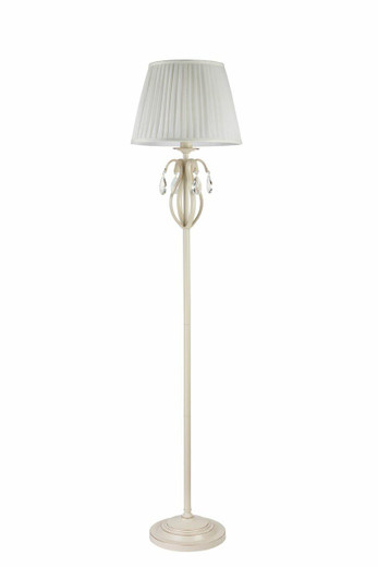 Maytoni Brionia Beige and Gold with Cream Shade Floor Lamp