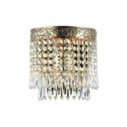 Maytoni Palace Brass and Crystal Wall Light