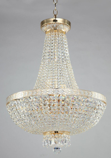 Maytoni Bella 8 Light Gold and Crystal Ceiling Light