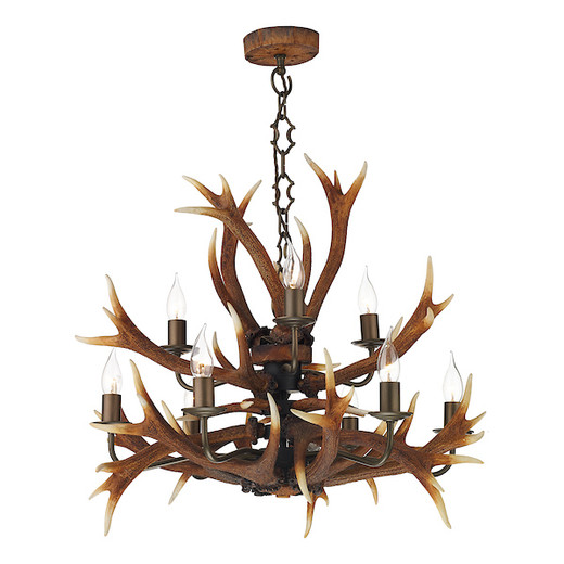 Antler 9 Light Tiered Pendant Light