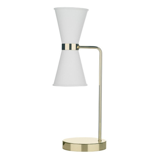 David Hunt Hyde 2 Light Table Lamp Complete with Bespoke Metal Shades 