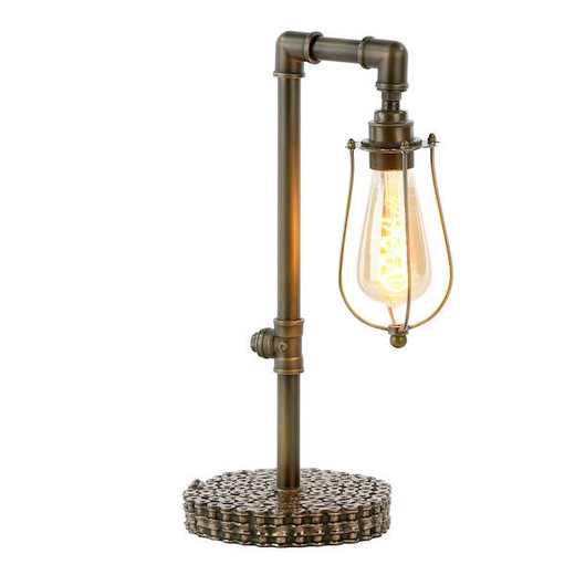 David Hunt Loxley Bronze with Cage Table Lamp 