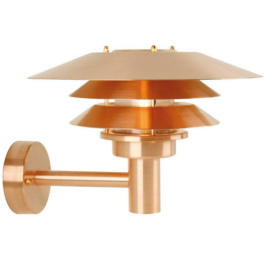 Nordlux Veno Copper With Clear Glass Wall Light