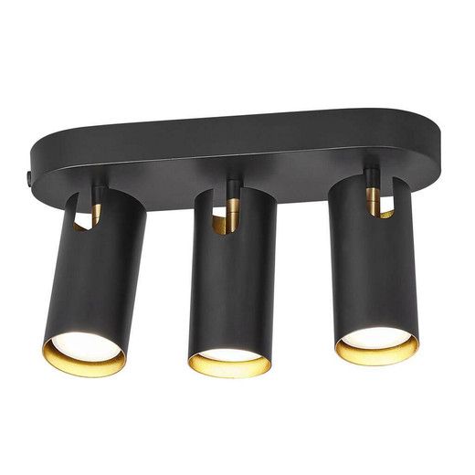 DFTP Mimi 3 Light BlackCeiling Bar Spotlight