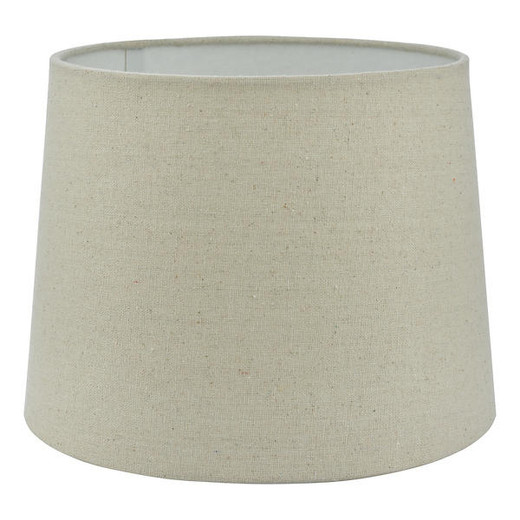 Dar Lighting Cane 25cm Natural Linen Tapered Drum Shade Only