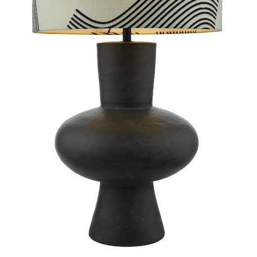 Dar Lighting Miho Black/Bronze with Shade Table Lamp