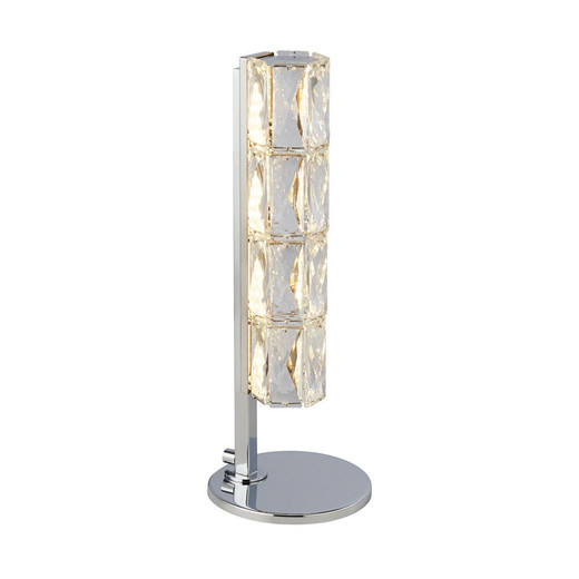 Searchlight Remy Polished Chrome with Crystal Table Lamp 