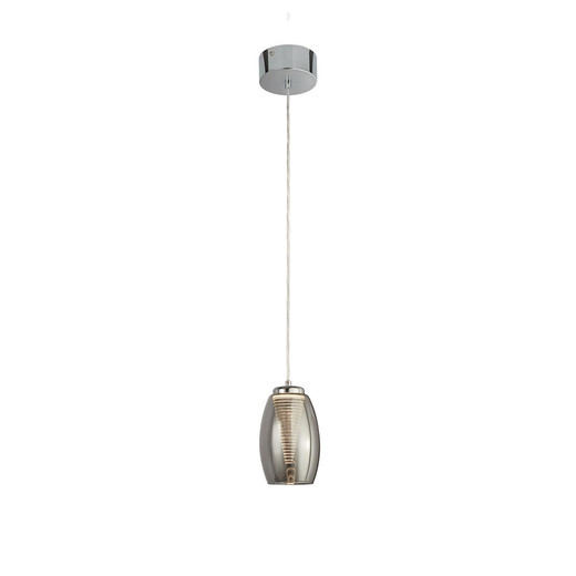 Searchlight Cyclone Smoked Glass Pendant Light 