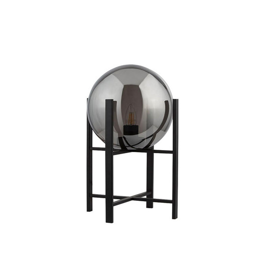 Searchlight Amsterdam Black and Smoked Glass Table Lamp 