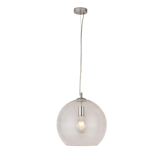 Searchlight Balls Chrome and Clear Glass 35cm Round Pendant Light 