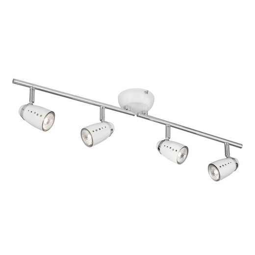 Searchlight Pluto 4Lt White/Chrome Egg - Split Bar Spot