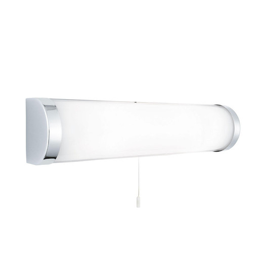 Searchlight Poplar 2 Light Chrome with White Glass IP44 Bathroom Wall Light