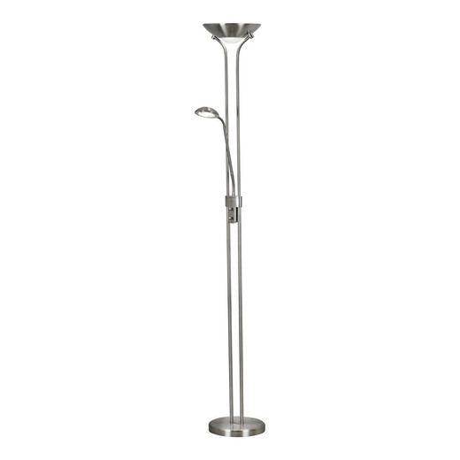 Searchlight Satin Silver Led Mother and Child Floor Lamp