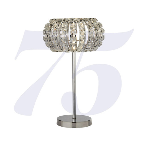 Searchlight Marilyn Chrome with Crystal Glass Table Lamp