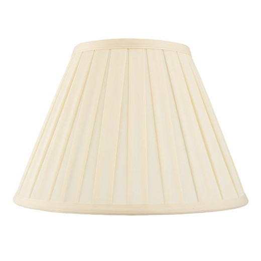 Endon Lighting Carla 16 Inch Cream Cotton Box Pleat Shade Only