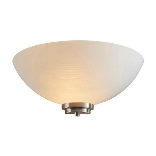 Endon Lighting Welles Satin Chrome with Opal Glass Wall Light