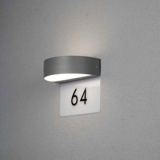 Monza Anthracite Grey Aluminium LED Wall Light