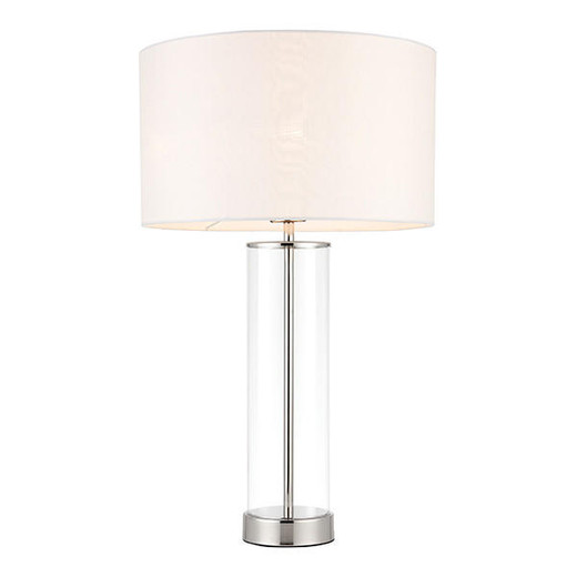 Endon Lighting Lessina Nickel with Clear Glass Touch Table Lamp