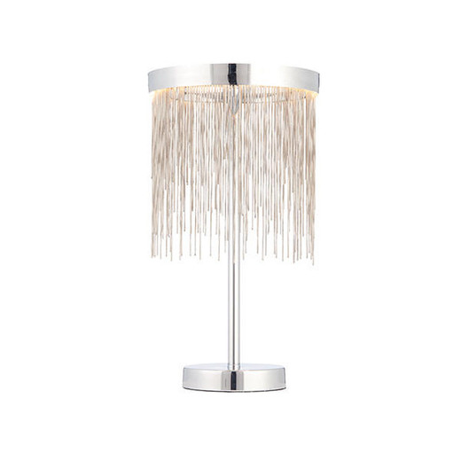 Endon Lighting Zelma Polished Chrome with Silver Chain LED Table Lamp