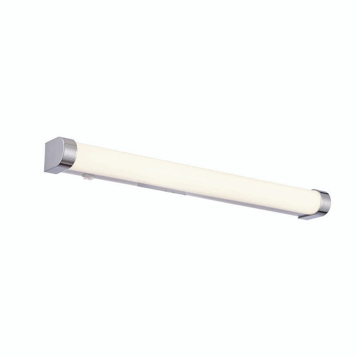 Endon Lighting Moda Chrome with White Ribbed Cover IP44 Wall Light