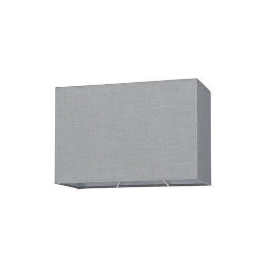 Endon Lighting Rectangular 10.5 inch Grey Cotton Fabric Shade Only