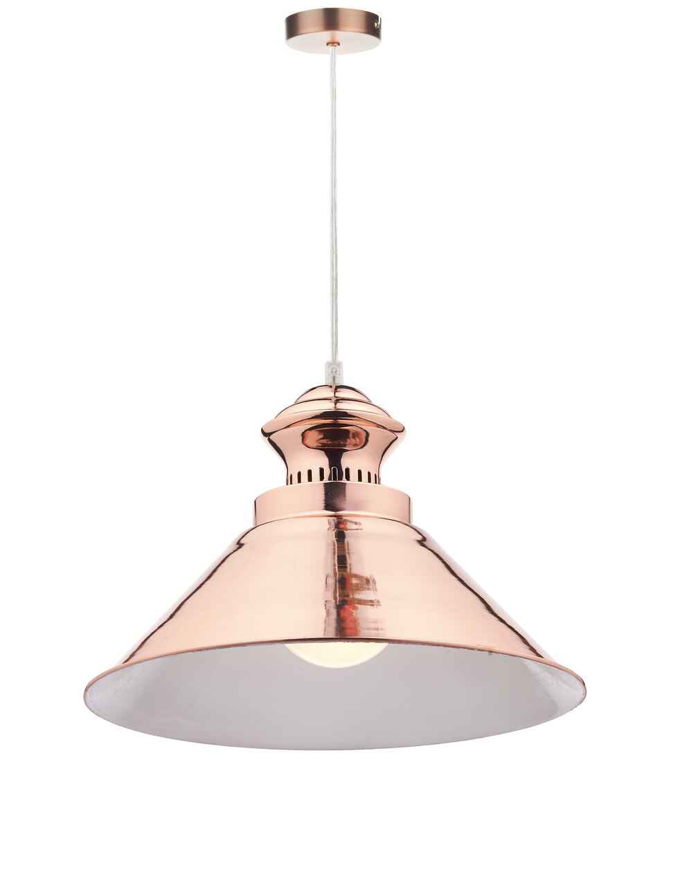 Dauphine Copper Industrial Pendant Light