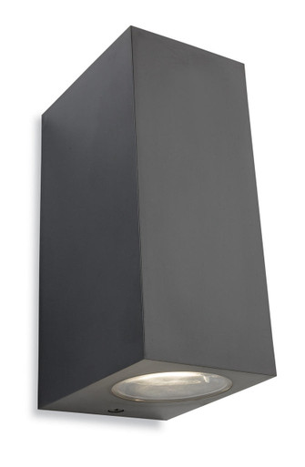 Hawk 2 Light Graphite Resin Up Down Wall Light