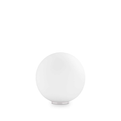 Rustic Copper Table Top Mapa TL1 White Acrylic Sphere 20cm Table Lamp
