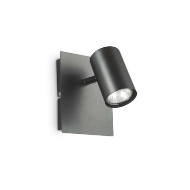 Spot AP1 Black with Adjustable Diffuser Wall Spotlight