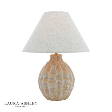 Laura Ashley Fernhill Matt Cream Table Lamp With Shade