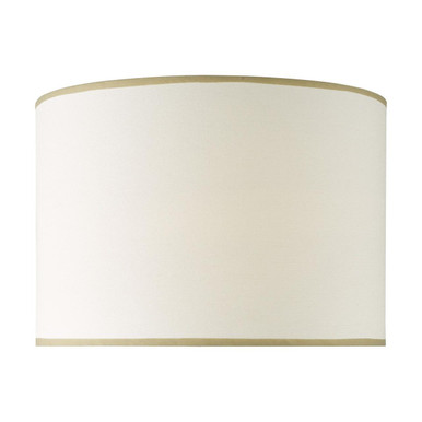 Fillet Table Shade Idella White Linen Drum 36cm Table Shade Only