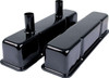 Valve Covers SBC Steel Black w/Tubes