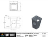 Tuf-Tite Drain Sump 11" x 11" - Two Hole Catch Basin w/ Black Grate