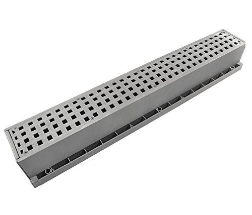 36 in. Trench Drain with Gray Grate