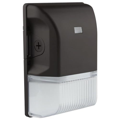 Nuvo 65/747 20W Outdoor LED Small Wall Pack, Dusk to Dawn, CCT-Selectable 3000K/4000K/5000K, Black
