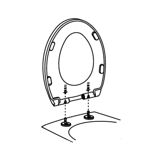 Caroma 326621W Soft Close Top-fixing Round Toilet Seat - White