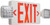 SATCO 67/121 Exit and Emergency Light Combo - Battery Backup