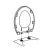 Caroma 326621W Soft Close Top-fixing Round Toilet Seat - White