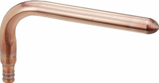 Viega 44240 PureFlow Zero Lead PEX Crimp Stub-Out Elbow with 3/4-Inch by 3/4-Inch, 3-1/2'' x 8-Inch, Crimp x Copper